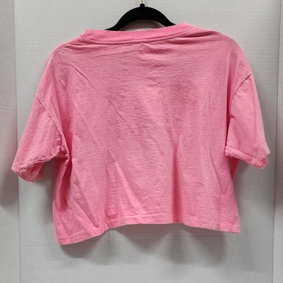 Vintage 90s California Crop Top Surfer Skater T-Shirt Womans Size L - Picture 2 of 6